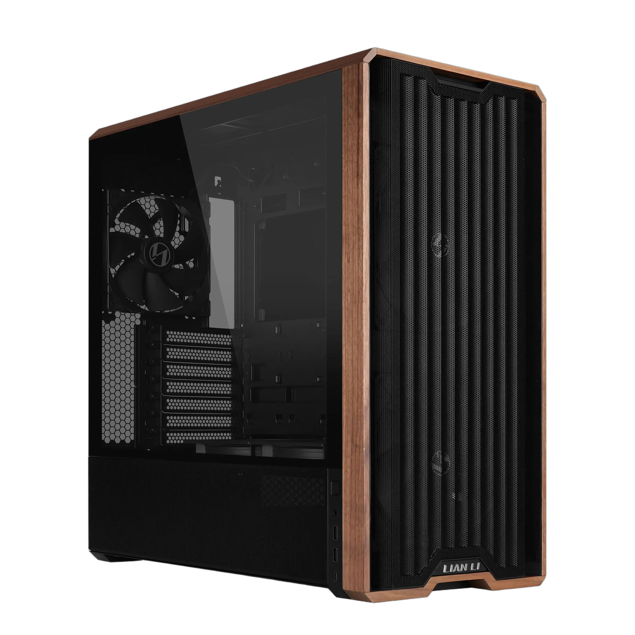 59ab84ff-61b2-484f-8502-3bf110b55c0b Korpusas LIAN LI LANCOOL 217, juodas, palaiko ATX ir micro ATX