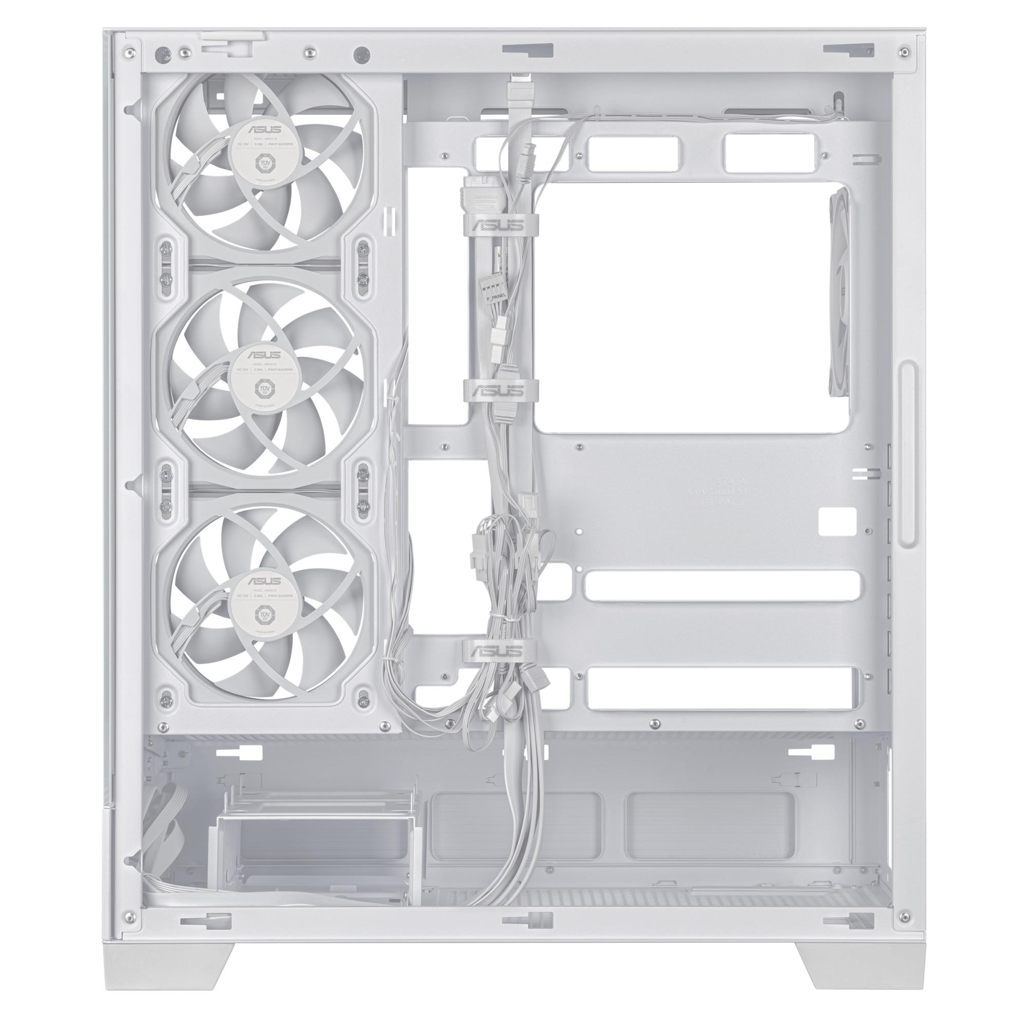 5a7b4dd0-7956-4d07-b97c-f03dd604ab62-2 Case ASUS ASUS A31 PLUS Case MidiTower Case product features Transparent panel ATX BTX MicroATX MiniITX Colour White A31PLUSTGARGBWHITE