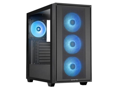 Case CHIEFTEC HUNTER 3 MidiTower Case product features Transparent panel Not included ATX EATX MicroATX MiniITX Colour Black GS-03B-OP