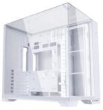 LIAN LI O11 VISION COMPACT korpusas su permatomis durelėmis, baltas