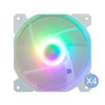 Case MONTECH AIR 100 ARGB MidiTower Not included MicroATX MiniITX Colour White AIR100ARGB(W)