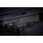 Korpusas ASUS PA602 su permatomu šonu, matomas vidinis išdėstymas