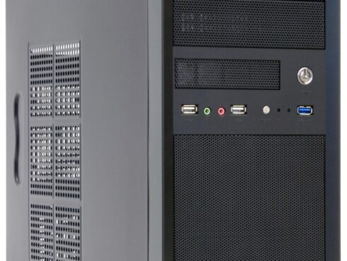 Case CHIEFTEC MiniTower MicroATX Colour Black CT-01B-OP