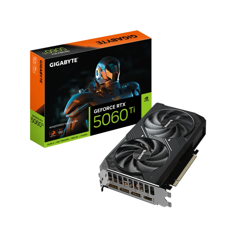 Gigabyte GeForce RTX 5060 Ti su 8 GB GDDR7 atmintimi