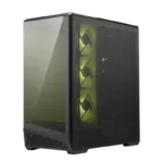 Korpusas MSI MAG PANO 130R su juodu ir permatomu dizainu