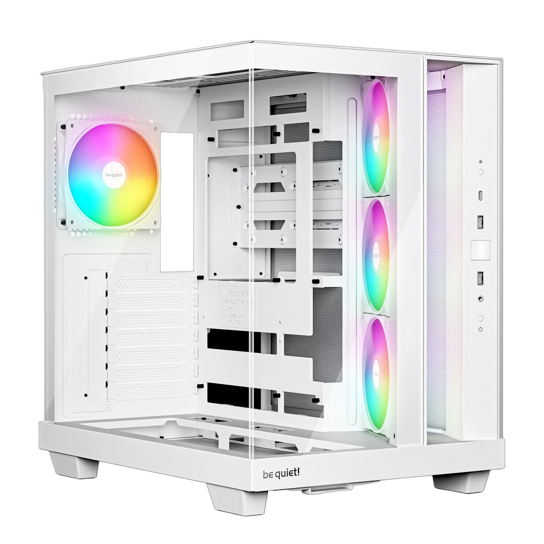 660001bc-a837-42df-a3e7-4711dbf58fe3 Korpusas BE QUIET ATX/micro ATX/Mini-ITX, baltas Midi Tower BGW86