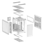 Case ASUS TUF Gaming GT502 Horizon MidiTower Case product features Transparent panel Not included ATX MicroATX MiniITX Colour White TUFGAMGT502HORIZONWHT
