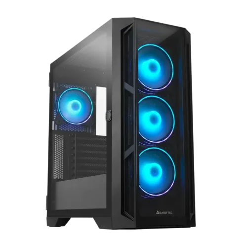 CHIEFTEC APEX GA-01B-TG-OP korpusas su 4 ARGB ventiliatoriais