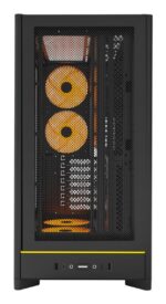 MONTECH HS01 PRO juodas korpusas su permatomu paneliu