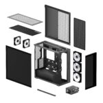 Case ARCTIC EATX Black Midi Tower PC Xtender (Mirror Black) ACPCC00018A