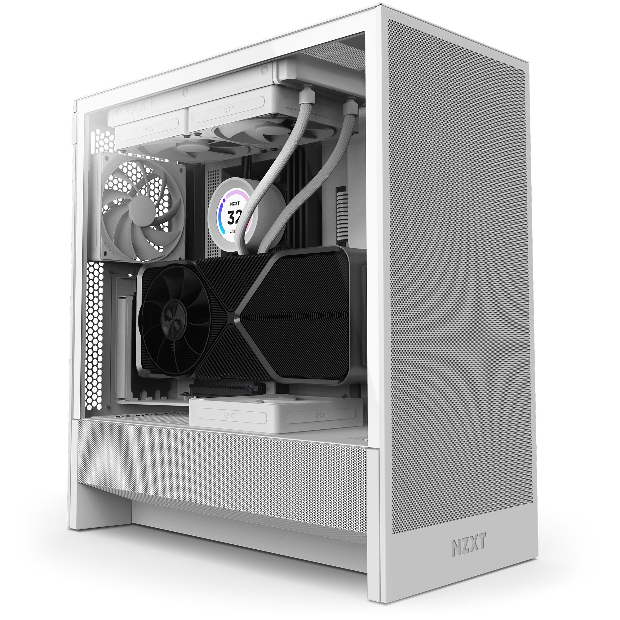7664f853-6dec-4c3a-8ef8-e43bf6754f2b-1 NZXT H5 Flow korpusas su permatomis durelėmis, baltas