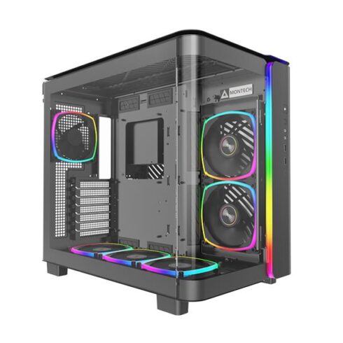 Korpusas MONTECH KING 95 PRO (B) juodas, MidiTower tipo