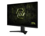 Monitorius MSI 27" MAG275QFE20, matomas iš šono, rodo jungčių išdėstymą