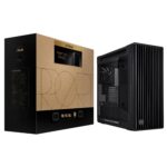 Korpusas ASUS PA602 su permatomu paneliu, matomas iš šono