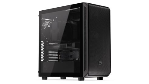 Korpusas ENDORFY Arx 700 Air su permatomu paneliu, juodas