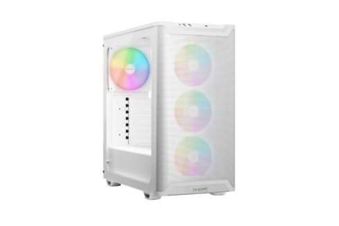 BE QUIET Pure Base 501 LX korpusas su permatomis durelėmis, baltas