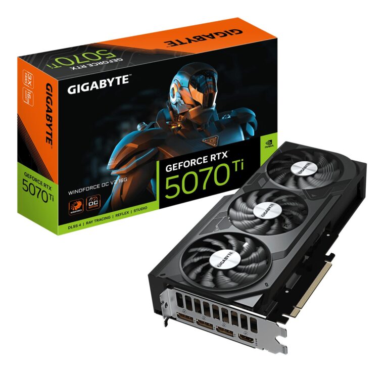GIGABYTE NVIDIA GeForce RTX 5070 Ti su 16 GB GDDR7 atminties