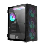 Korpusas MONTECH X3 Mesh MidiTower, juodas, su trijų 140mm ventiliatorių sistema