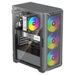 Case XILENCE ATX/micro ATX/Mini-ITX Black Midi Tower PC XG161