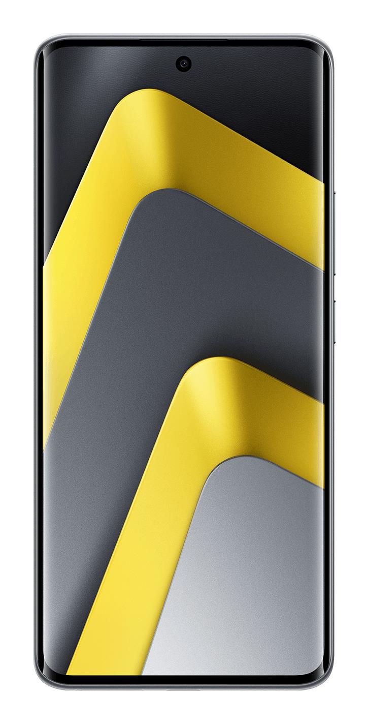 8f66f219-f97b-4e0c-8eb0-8c917a81b375 POCO M8 5G mobilusis telefonas, matomas iš šono su ekranu ir mygtukais