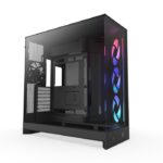 NZXT H9 Flow juodas midi bokštas su dviguba kamera