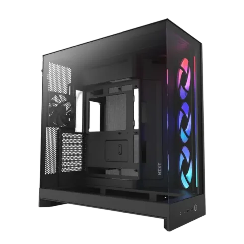 NZXT H9 Flow juodas midi bokštas su dviguba kamera