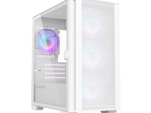 Case MONTECH AIR 100 ARGB MidiTower Not included MicroATX MiniITX Colour White AIR100ARGB(W)