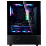 Case ADATA INVADER X MINI MidiTower Case product features Transparent panel ATX MicroATX MiniITX Colour Black INVADERXMINIMT-BKCWW