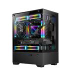 GOLDEN TIGER Raider SL-2 micro ATX korpusas, juodas, su ARGB apšvietimu