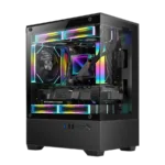 GOLDEN TIGER Raider SL-2 micro ATX korpusas, juodas, su ARGB apšvietimu