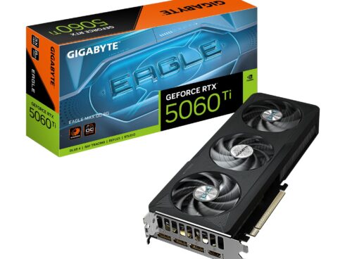 Graphics Card GIGABYTE NVIDIA GeForce RTX 5060 Ti 2617 MHz 8 GB GDDR7 128 bit PCI Express 5.0 Active GV-N506TEAGLEMAXOC-8GD