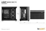 Case BE QUIET LIGHT BASE 900 FX Tower Case product features Transparent panel ATX EATX MicroATX MiniITX XL-ATX Colour Black BGW71