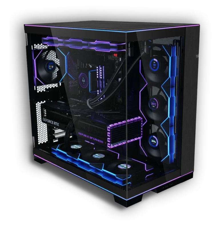 Kompiuteris su Ryzen 7 9800X3D ir Nvidia RTX 5080 16GB