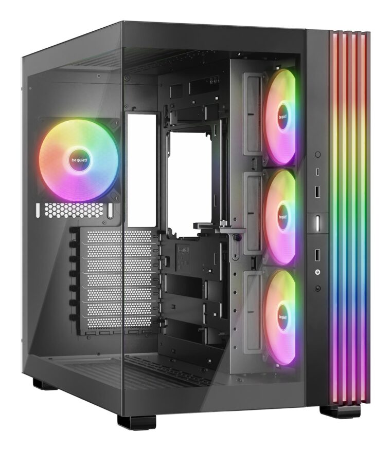 Korpusas BE QUIET LIGHT BASE 600 LX juodas su ARGB ventiliatoriais