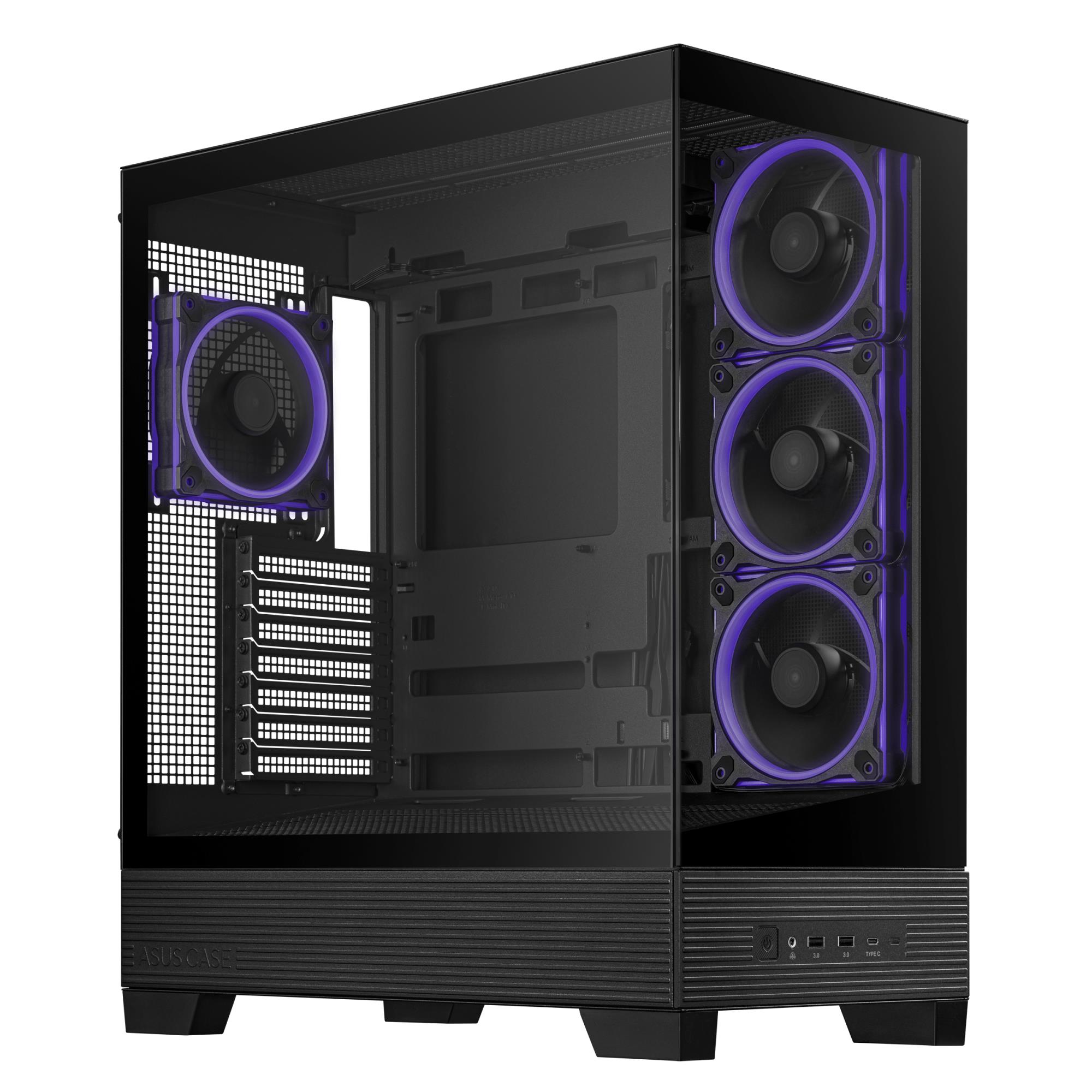 a58b270c-32eb-4e89-916d-b8313b4364bd-2 Case ASUS ASUS A31 PLUS Case MidiTower Case product features Transparent panel ATX BTX MicroATX MiniITX Colour Black A31PLUSTGARGBBLACK
