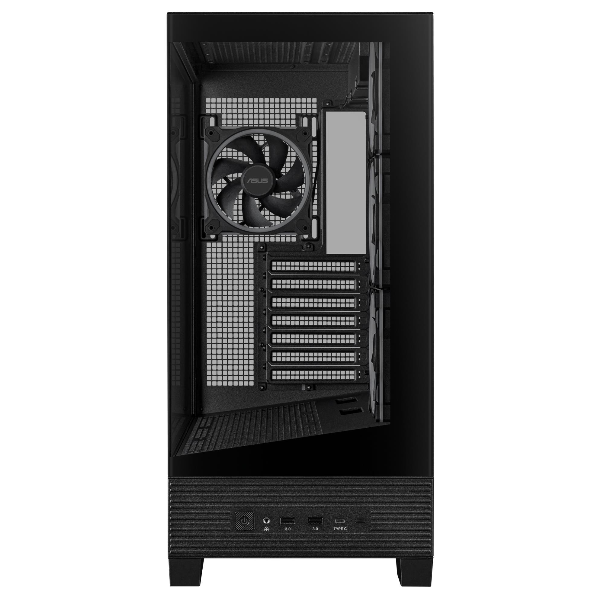 a6069e01-76a9-4a53-a4d7-55340a8ffb59-1 Case ASUS ASUS A31 PLUS Case MidiTower Case product features Transparent panel ATX BTX MicroATX MiniITX Colour Black A31PLUSTGARGBBLACK