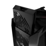 Korpusas ASUS ROG Strix Helios II su atidarytu šoniniu stiklu ir vidiniu išdėstymu