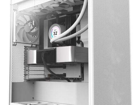 Case NZXT H7 Flow MidiTower ATX EATX MicroATX MiniITX Colour White CM-H72FW-01