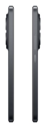 POCO M8 Pro 5G juodas mobilusis telefonas, matomas iš šono