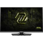 Monitorius MSI 27" su 2560 x 1440 pikselių ekranu, šoninis vaizdas