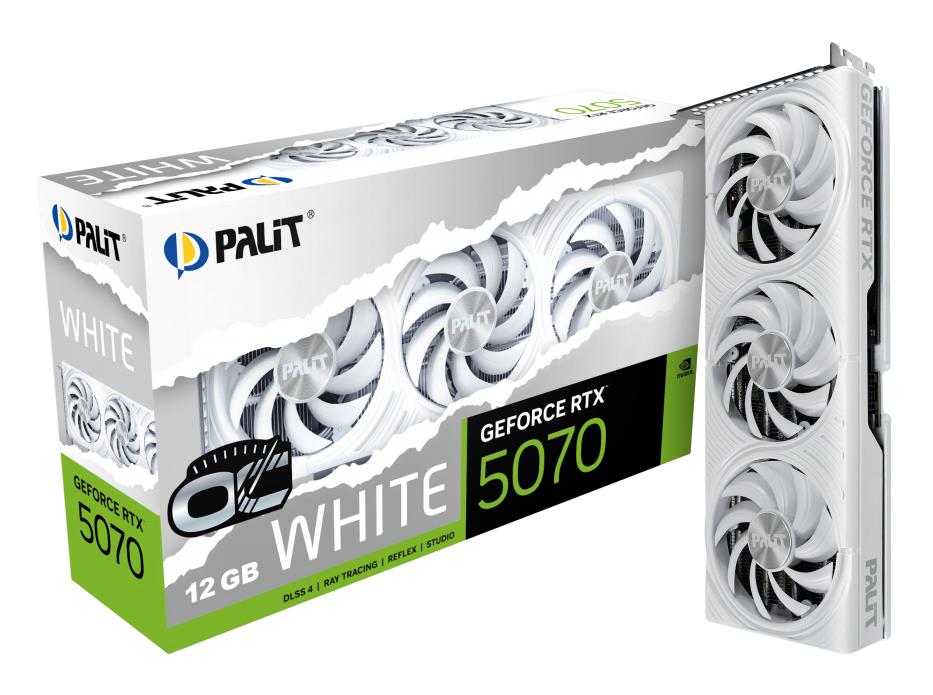 b54b2f20-d110-4fc3-9d64-578707f9a360-1 Graphics Card PALIT NVIDIA GeForce RTX 5070 2325 MHz 12 GB GDDR7 192 bit PCI Express 5.0 Active NE75070U19K9-GB2050W