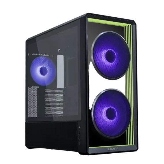 b662fffb-ebdd-4702-a02e-d78f3a8fae33 Korpusas LIAN LI LANCOOL 217 juodas su penkiais aušinimo ventiliatoriais