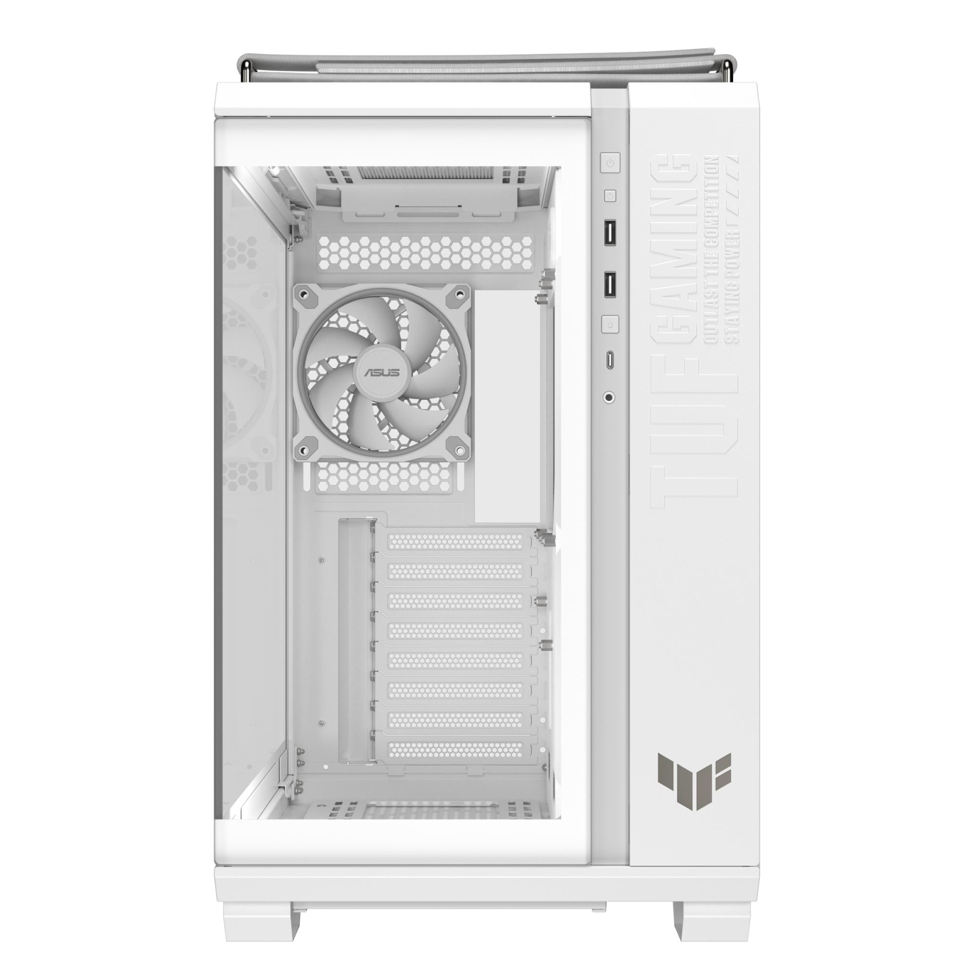 bb7e6bec-2e49-425a-90de-553d9e126e69-1 Case ASUS TUF Gaming GT502 Horizon MidiTower Case product features Transparent panel Not included ATX MicroATX MiniITX Colour White TUFGAMGT502HORIZONWHT