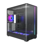 MONTECH KING 45 PRO (B) juodas midi bokštas su panoraminiu stiklu