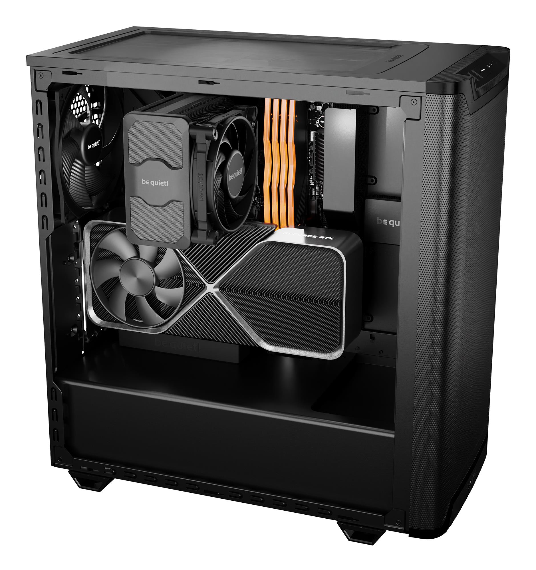 be99c586-3301-4be8-9148-a23776ddeaaf-1 Case BE QUIET PURE BASE 501 MidiTower Not included ATX MicroATX MiniITX Colour Black BGW74