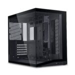 LIAN LI O11 DYNAMIC MINI V2 juodas korpusas, palaiko ATX ir Mini-ITX motinines plokštes