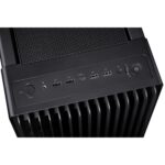 Korpusas ASUS PA602 su permatomu paneliu, matomas iš šono