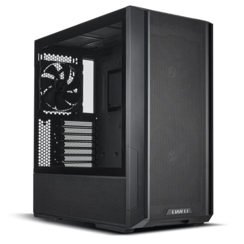 Korpusas LIAN LI LANCOOL 216X juodas su permatomu paneliu