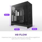 Case NZXT ATX/micro ATX/Mini-ITX/EATX Black Midi Tower PC CM-H92FB-01