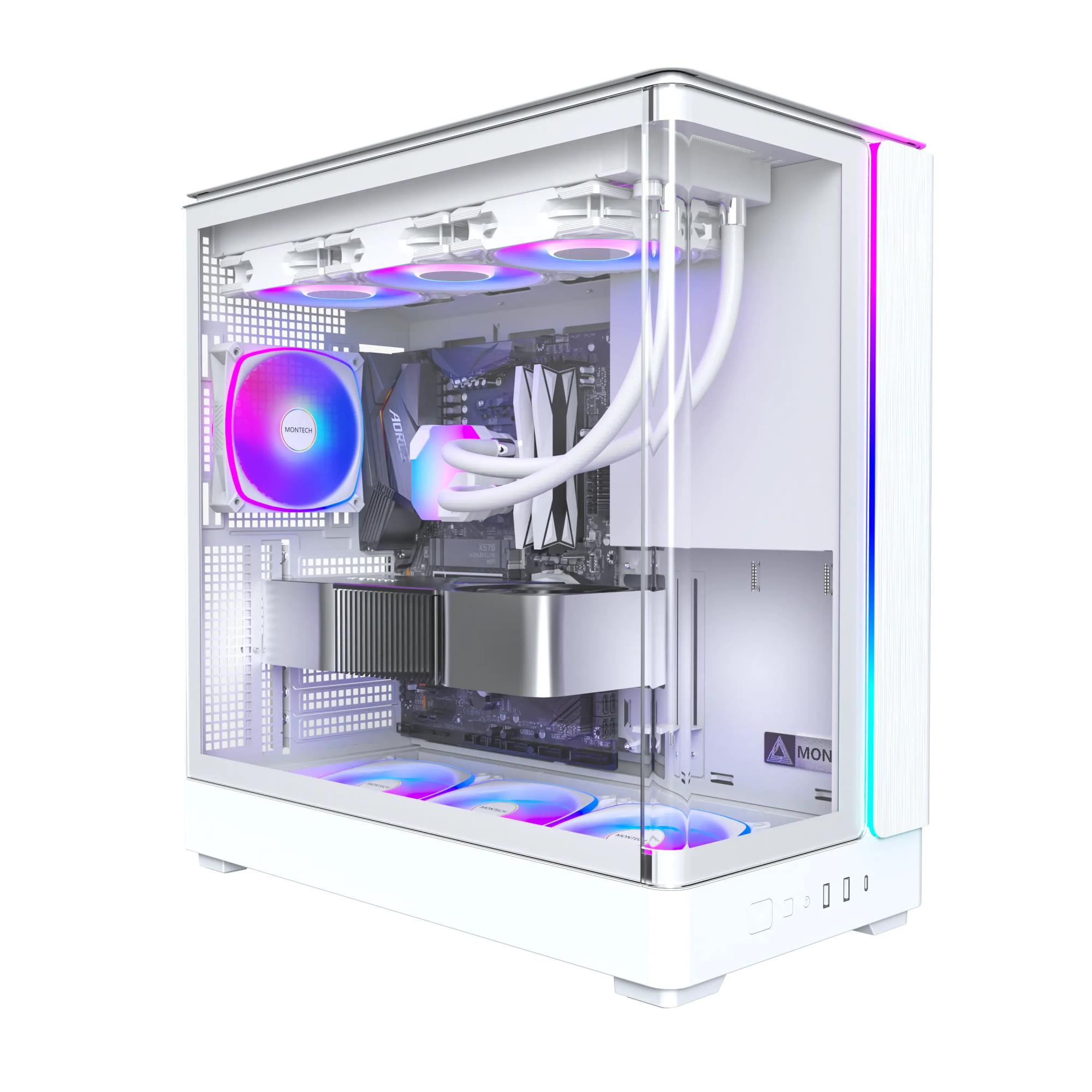 ca4d6d1c-a62e-4ab0-a17b-d78aaadcafd3-1 Case MONTECH micro ATX/Mini-ITX White Midi Tower PC KING 45 PRO KING45PRO(W)